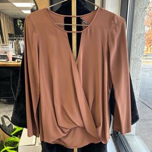 Jay Godfrey Women’s brown silk blouse - Size Small